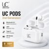 Split-1.jpg UC Urban Case UC Pods 2nd Generation TWS Earbuds | Bluetooth 5.3 | Type-C Fast Charging | 48 Hours Playback | ENC Stereo Sound | Touch Control | White