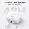 Split-2.jpg UC Urban Case UC Pods 2nd Generation TWS Earbuds | Bluetooth 5.3 | Type-C Fast Charging | 48 Hours Playback | ENC Stereo Sound | Touch Control | White