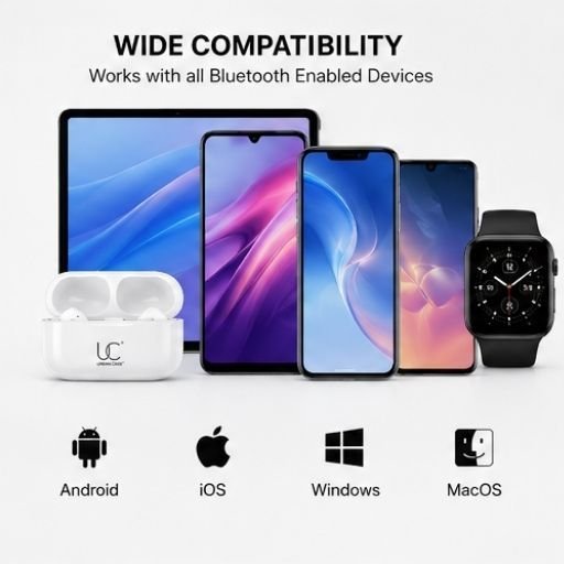 Split-6.jpg UC Urban Case UC Pods 2nd Generation TWS Earbuds | Bluetooth 5.3 | Type-C Fast Charging | 48 Hours Playback | ENC Stereo Sound | Touch Control | White